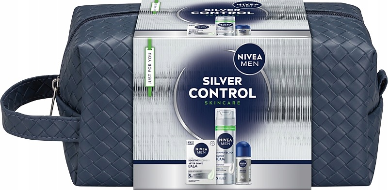 Nivea Men Silver Control Vánoční sada pro něj Dárek Kosmetická taštička