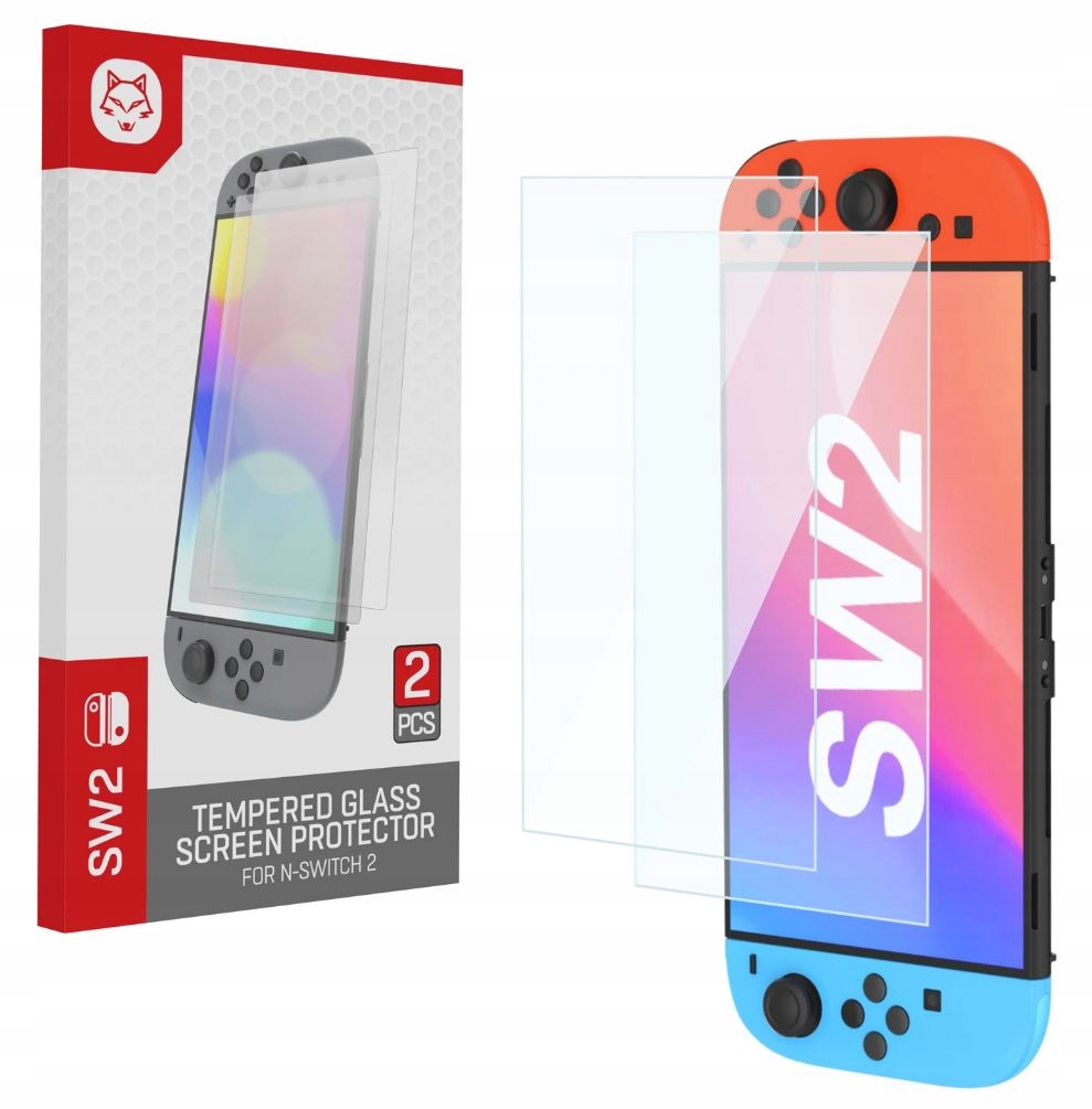 Zestaw 2x Szkło Hartowane 9H do Nintendo Switch 2 Maksymalna Ochrona Ekranu