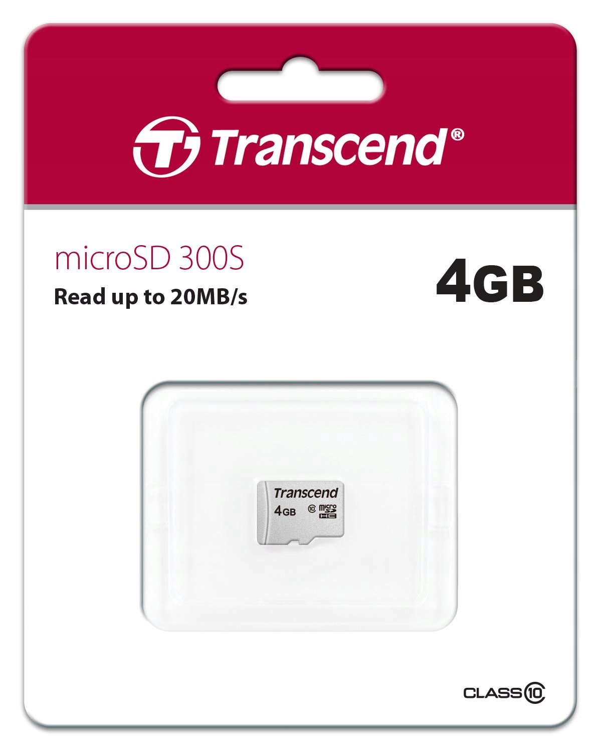 

Transcend 4 Gb micro Sd Hc 300s Class 10 20MB/s