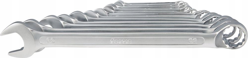 Sada očkoplochých klíčů 12 kusů 10-32 mm Fortis