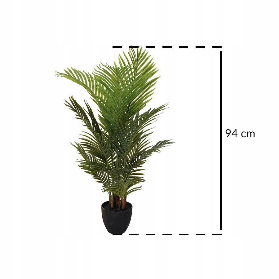 SZTUCZNA PALMA ROŚLINA DONICZKOWA dekoracyjna 94cm Marka Home Styling Collection