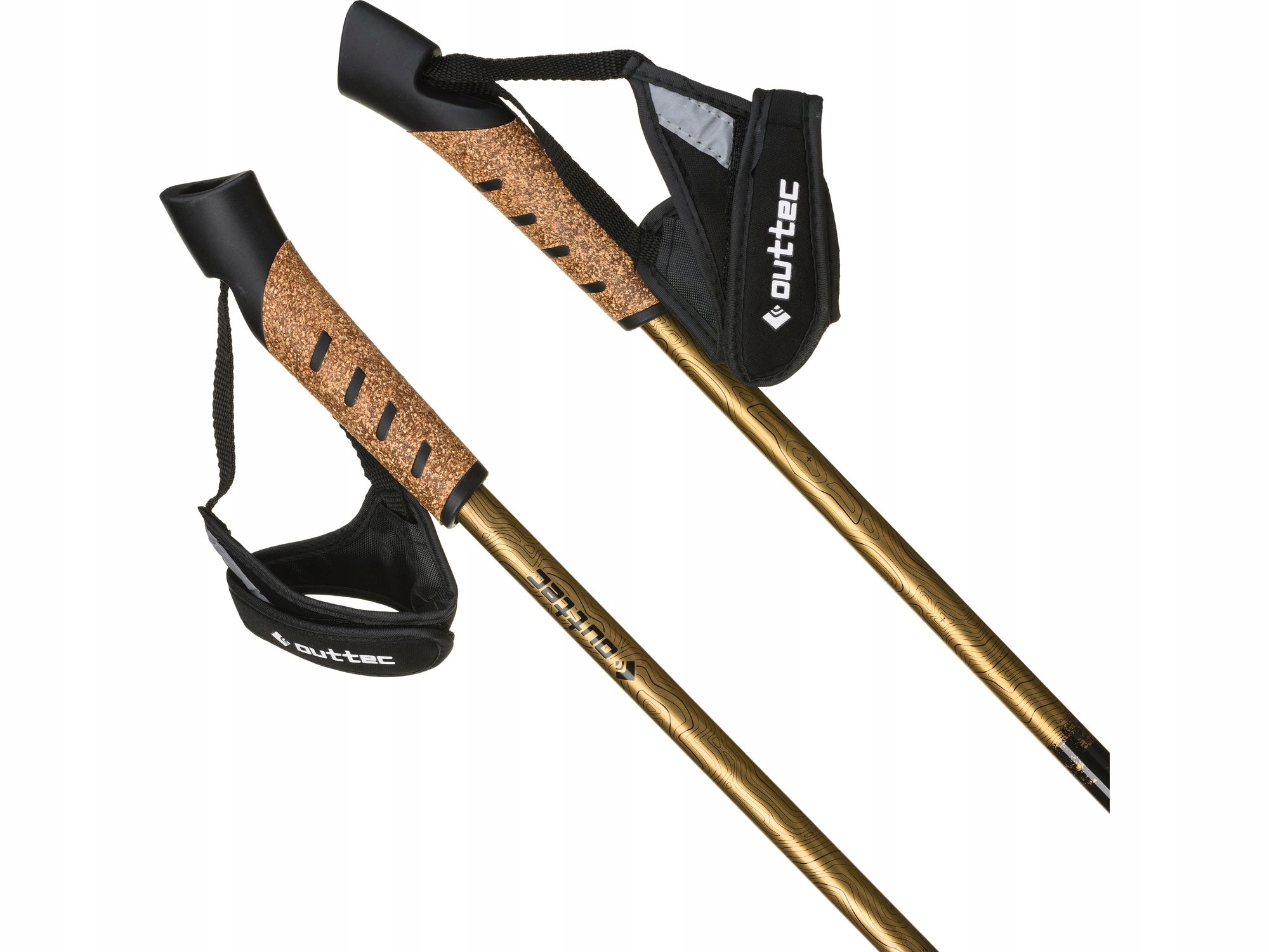 KIJKI DO NORDIC WALKING TREKKINGOWE KIJE DO CHODZENIA SKŁADANE OUTTEC Liczba segmentów 3