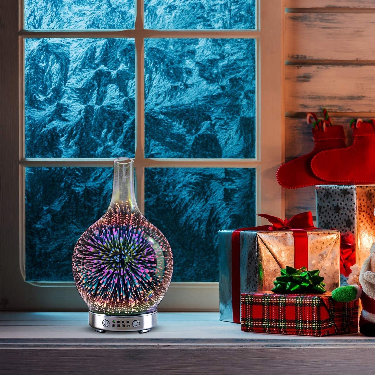 NAWILŻACZ POWIETRZA LAMPA 3D SZKLANY DYFUZOR AROMATERAPIA NA PREZENT Rodzaj dyfuzor ultradźwiękowy