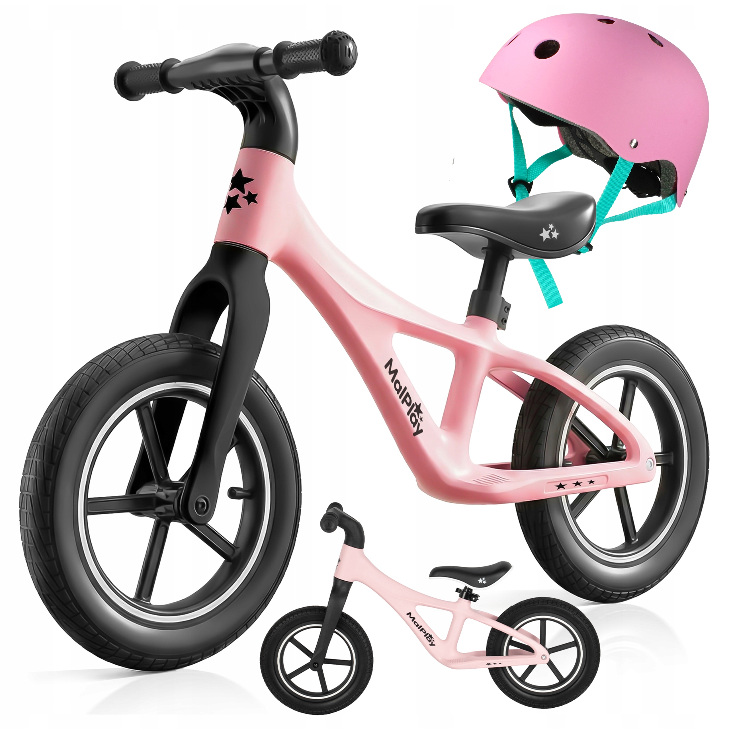 Rowerek Biegowy Rowerek Dziecięcy Rower Koła 12'' Dla 2 Latka Zestaw Kask