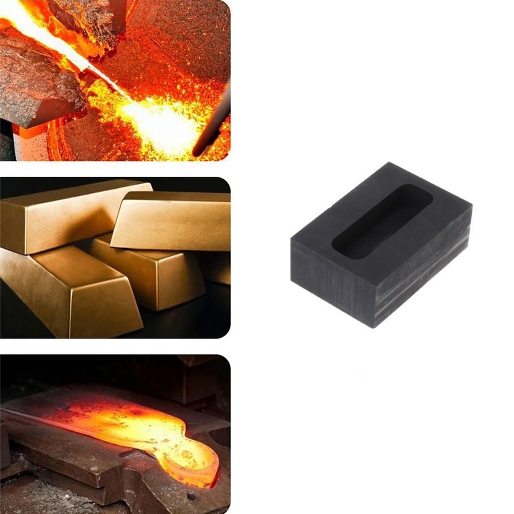 3pcs Graphite Ingot Mold Non stick Smelting Tool Marka Serenable