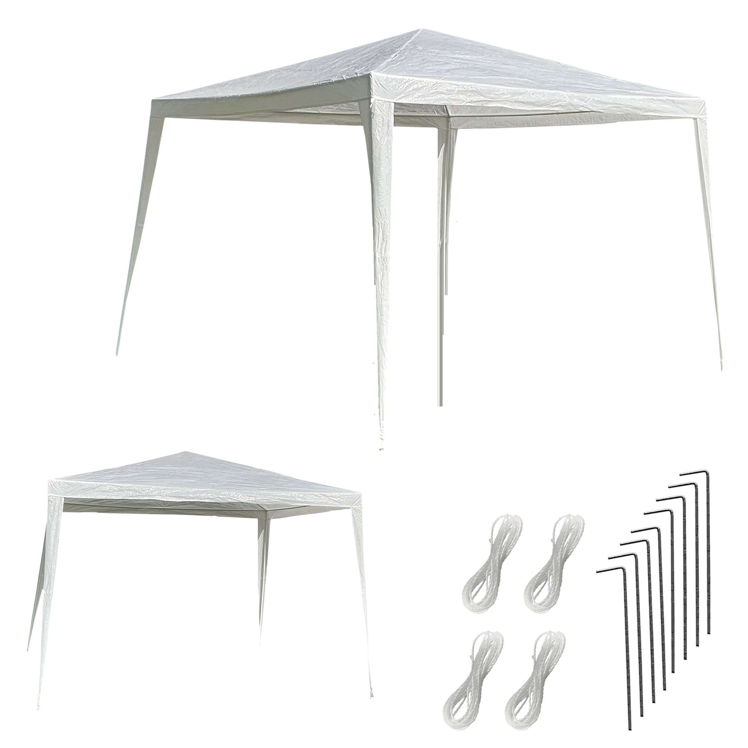 Pawilon Namiot Handlowy Ogrodowy 3x3m Zielony Biały