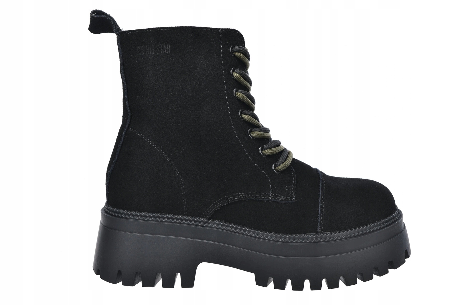 Dámské kotníkové boty kožené zateplené boty Big Star SS274526 černé 38