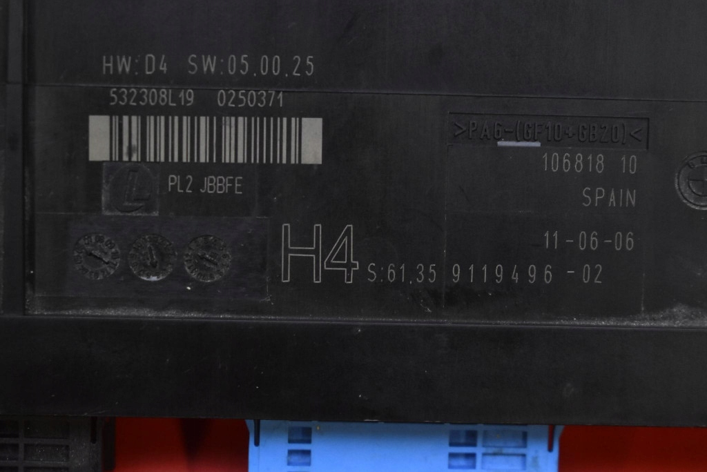 unité commande confort 9119496 BMW E90 E91 2.0i 129 KM 04-10