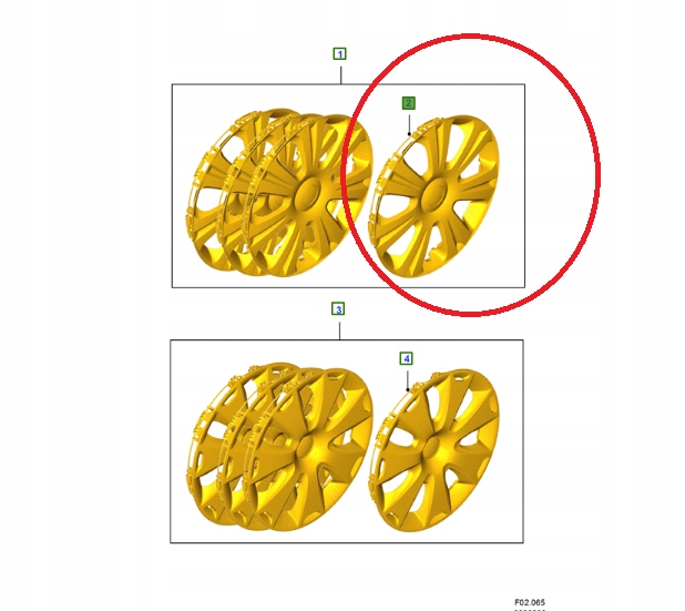 Poklice Kola 16'' Ford Mnoho Modelů 1683455 AM51-1000-AA