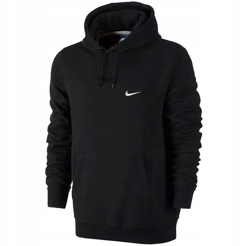 Pánská mikina Nike Club Hoody Swoosh černá s kapucí 826433-010 vel. vel. S