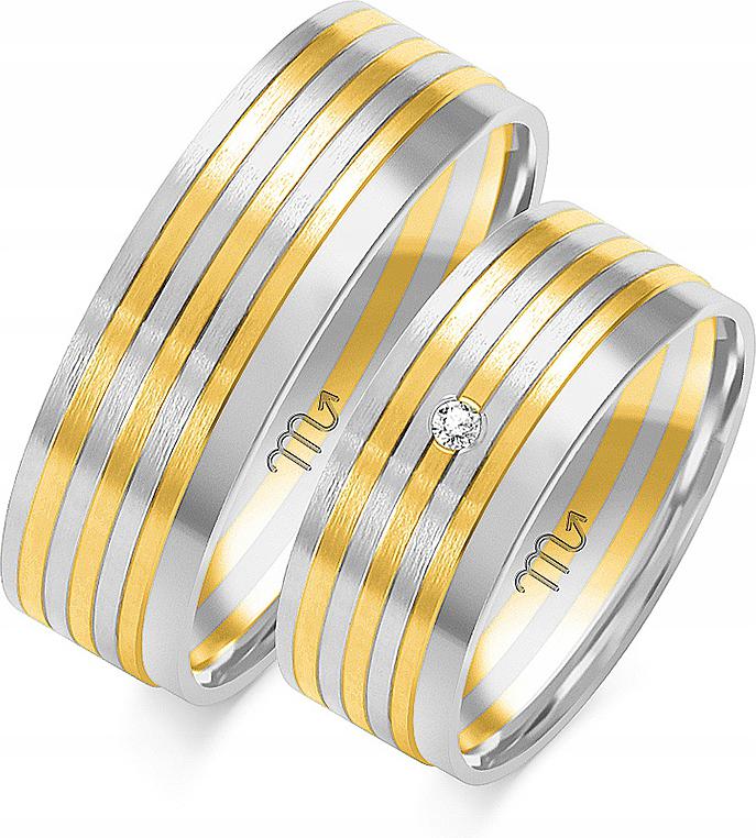 Zlatý snubní prsten pro pár svatba 585 r 11 12 13 na svatba pro nevěstu