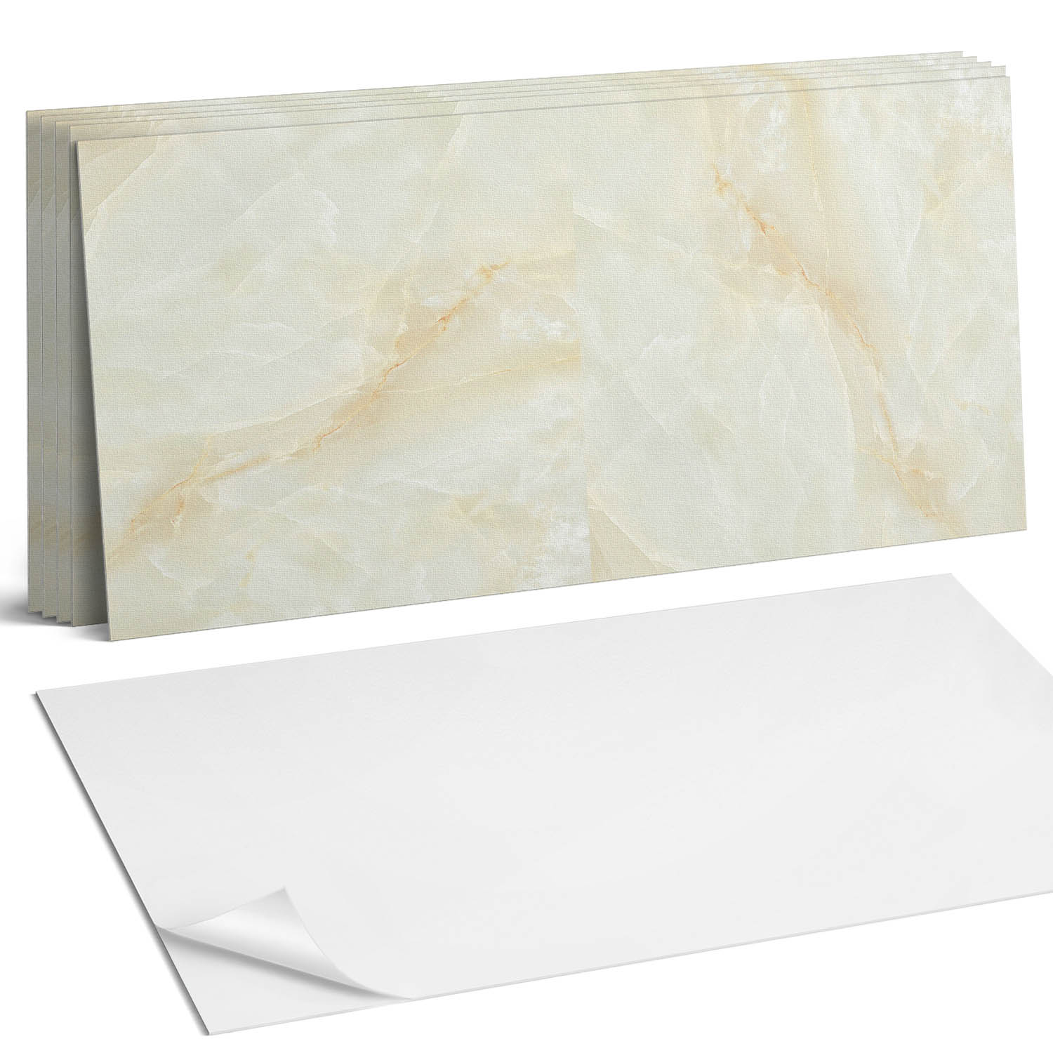 Vinylové podlahové dlaždice Elegancia s mramorovým motívom 6 x 60 x 30 cm