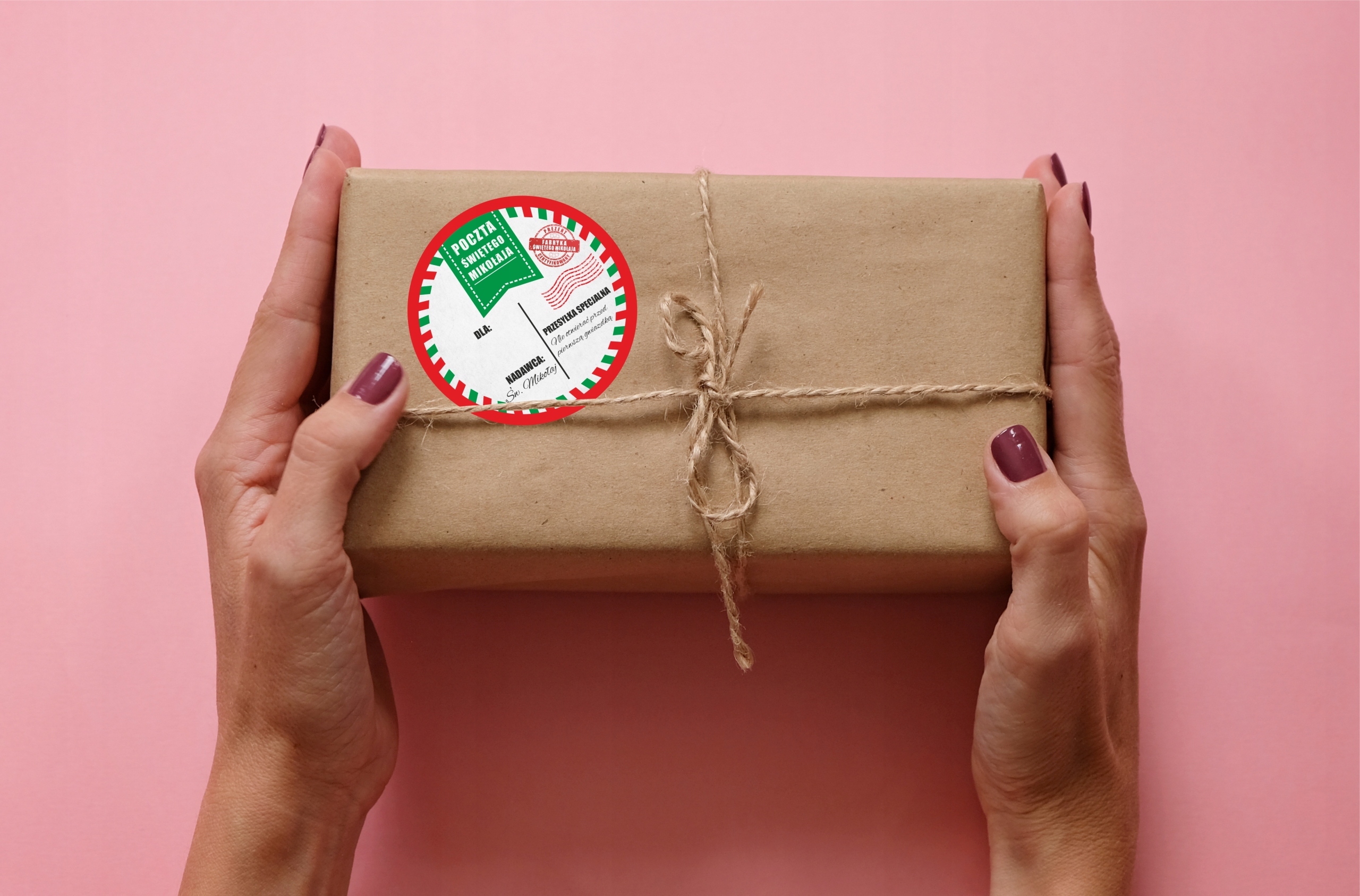 Naklejki na Prezenty Świąteczne do Podpisywania Marka inna