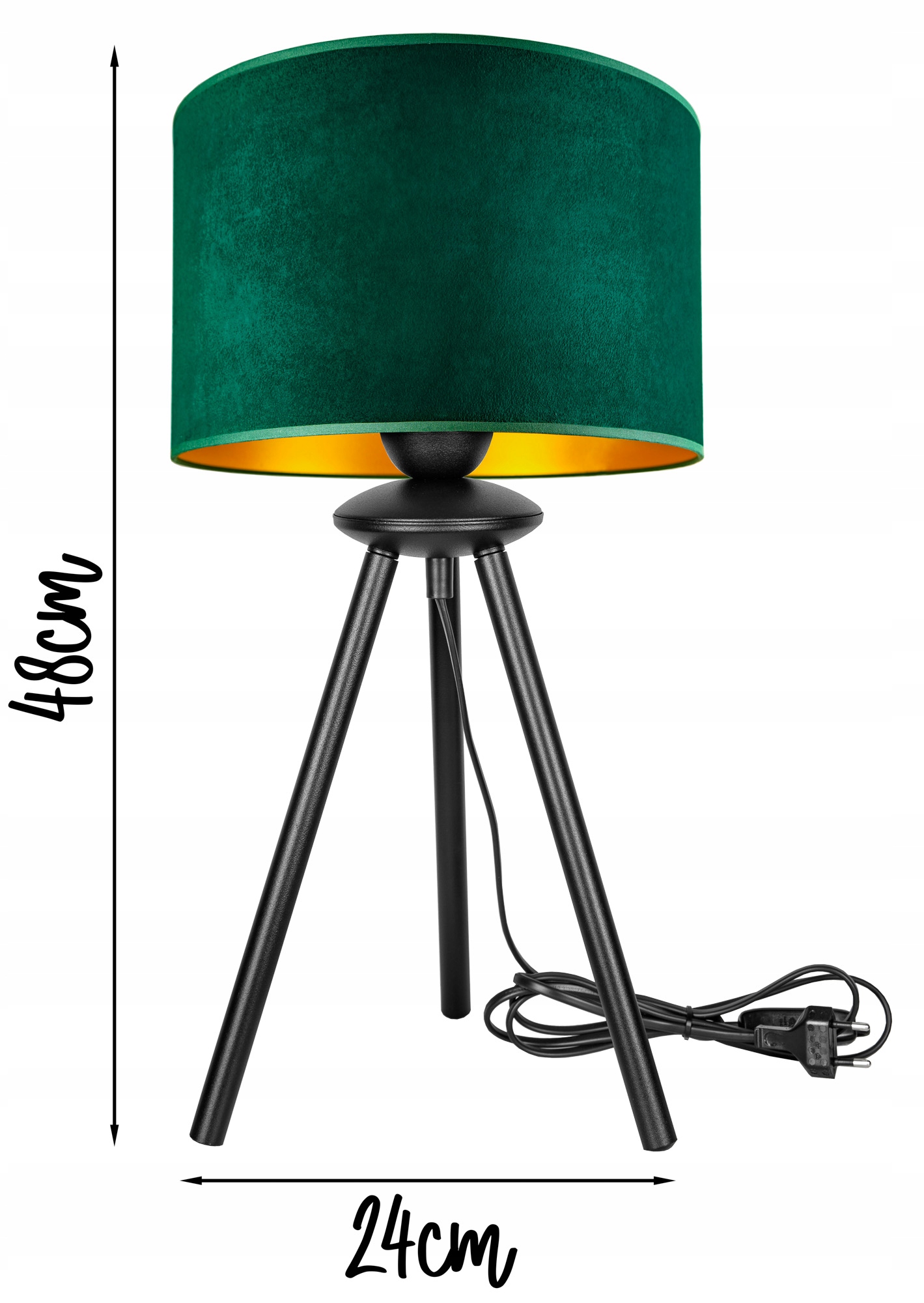 LAMPKA NOCNA BIURKOWA ABAŻUR NOWOCZESNA LOFT LED Kolekcja Nowoczesna