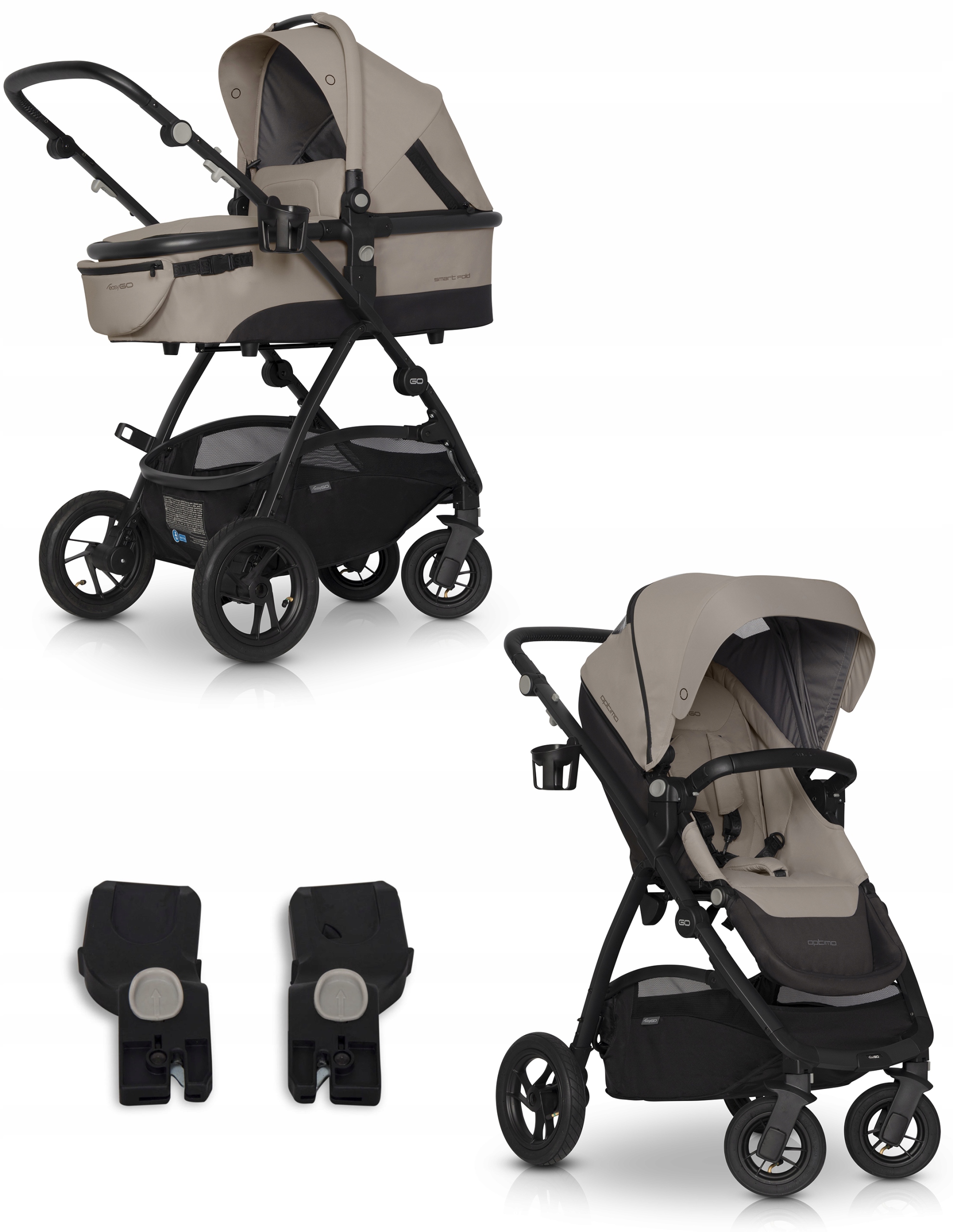 Wózek wielofunkcyjny 2w1 EASY GO Optimo ADAPTERY