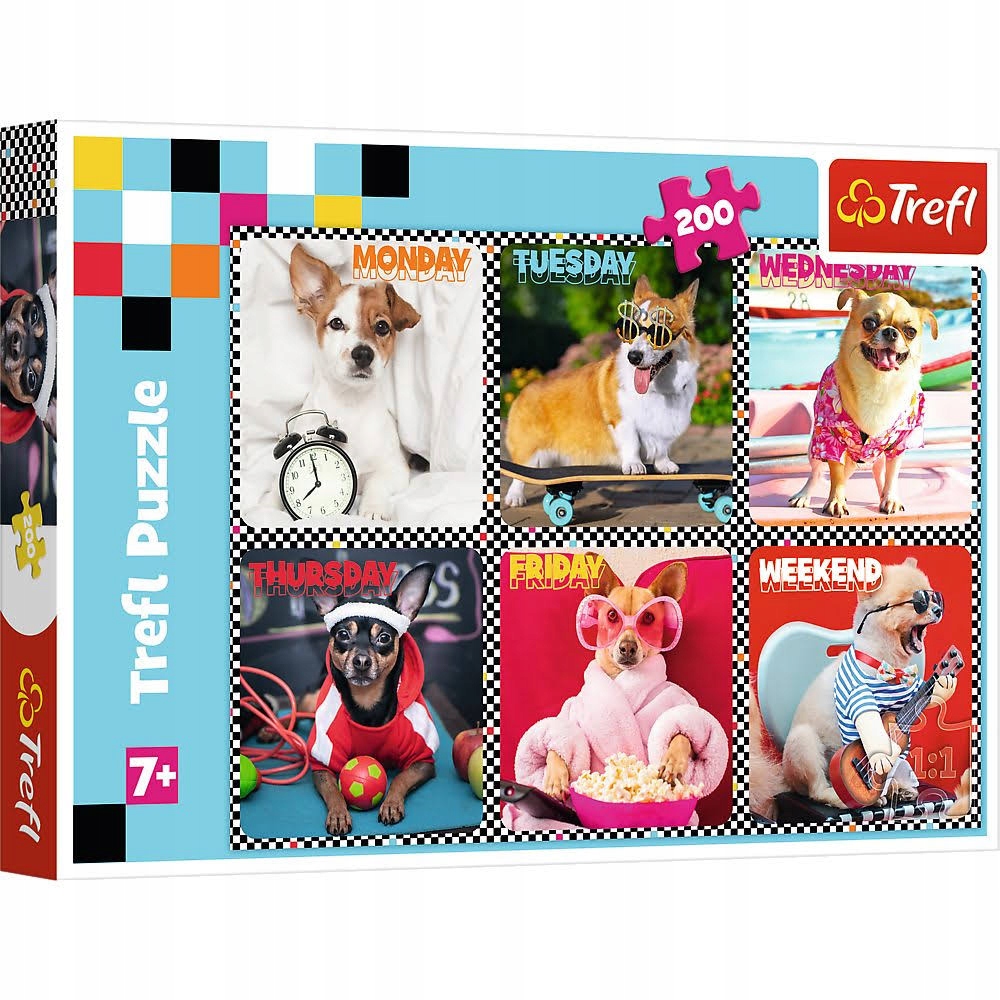 

Puzzle 200 Wesoły Psy Trefl