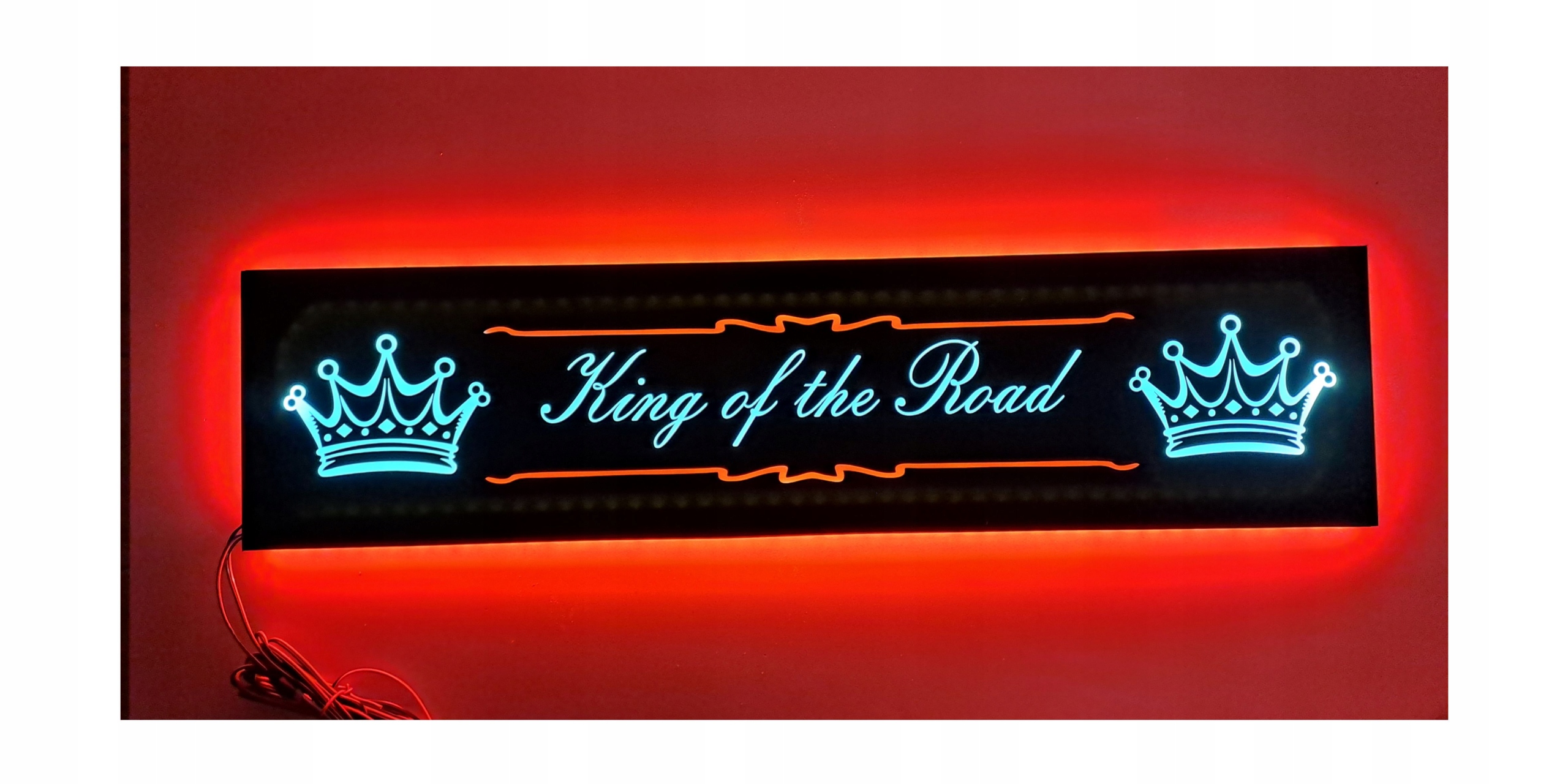 Led tabuľa King of the Road nad posteľ s podsvietením kabíny Tir Lkw