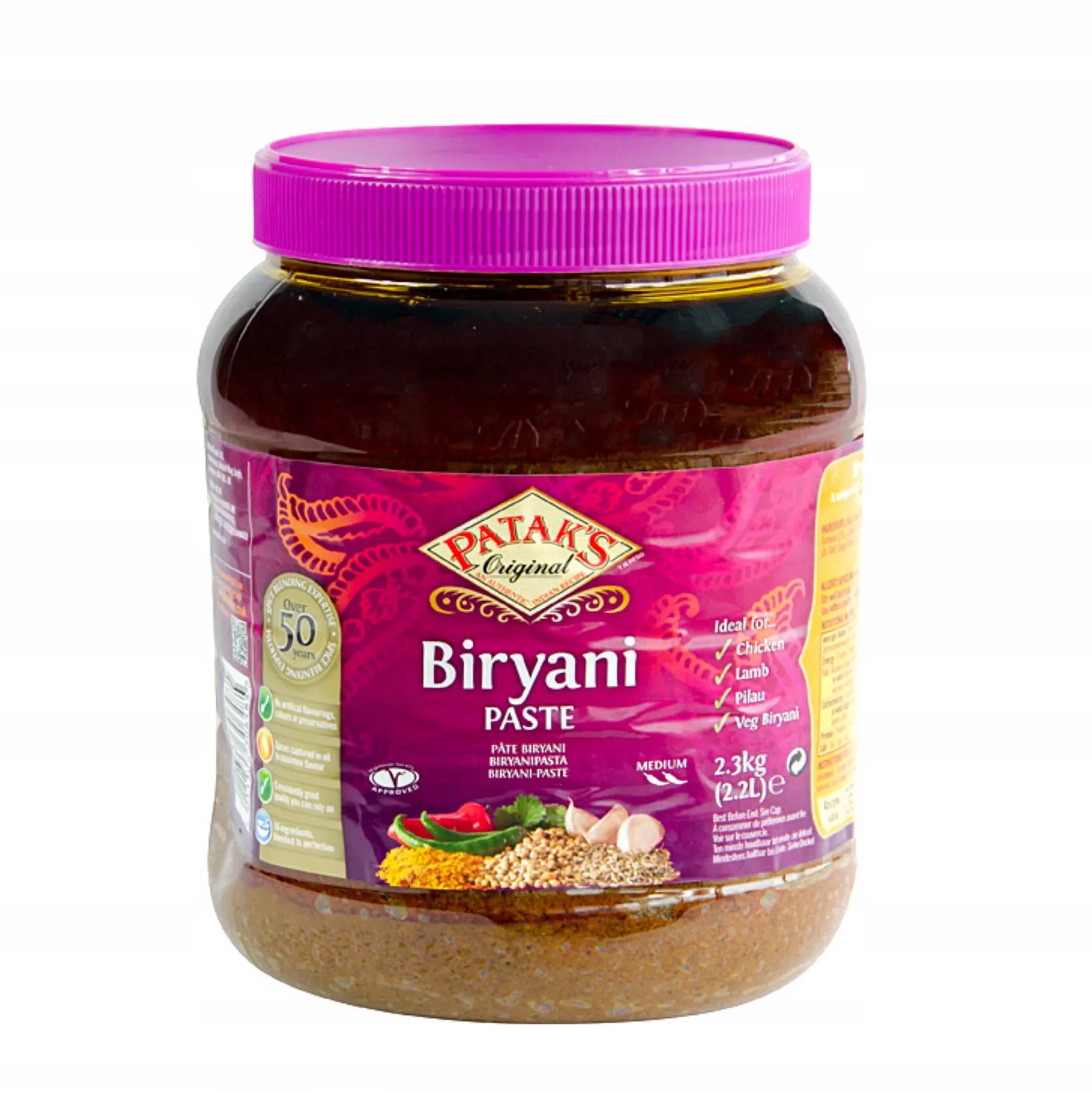 Levně Indická pasta Biryani Paste Pataks 2,3 kg