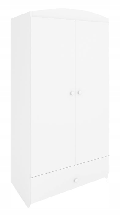 SZAFA DZIECIĘCA BIAŁA = 90 CM SZUFLADY DWUDRZWIOWA Marka Elior