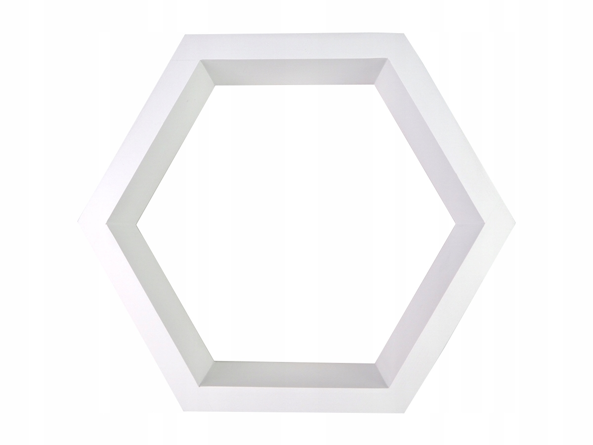 

Półka Heksagon Sześciokątna Plaster Miodu Biała