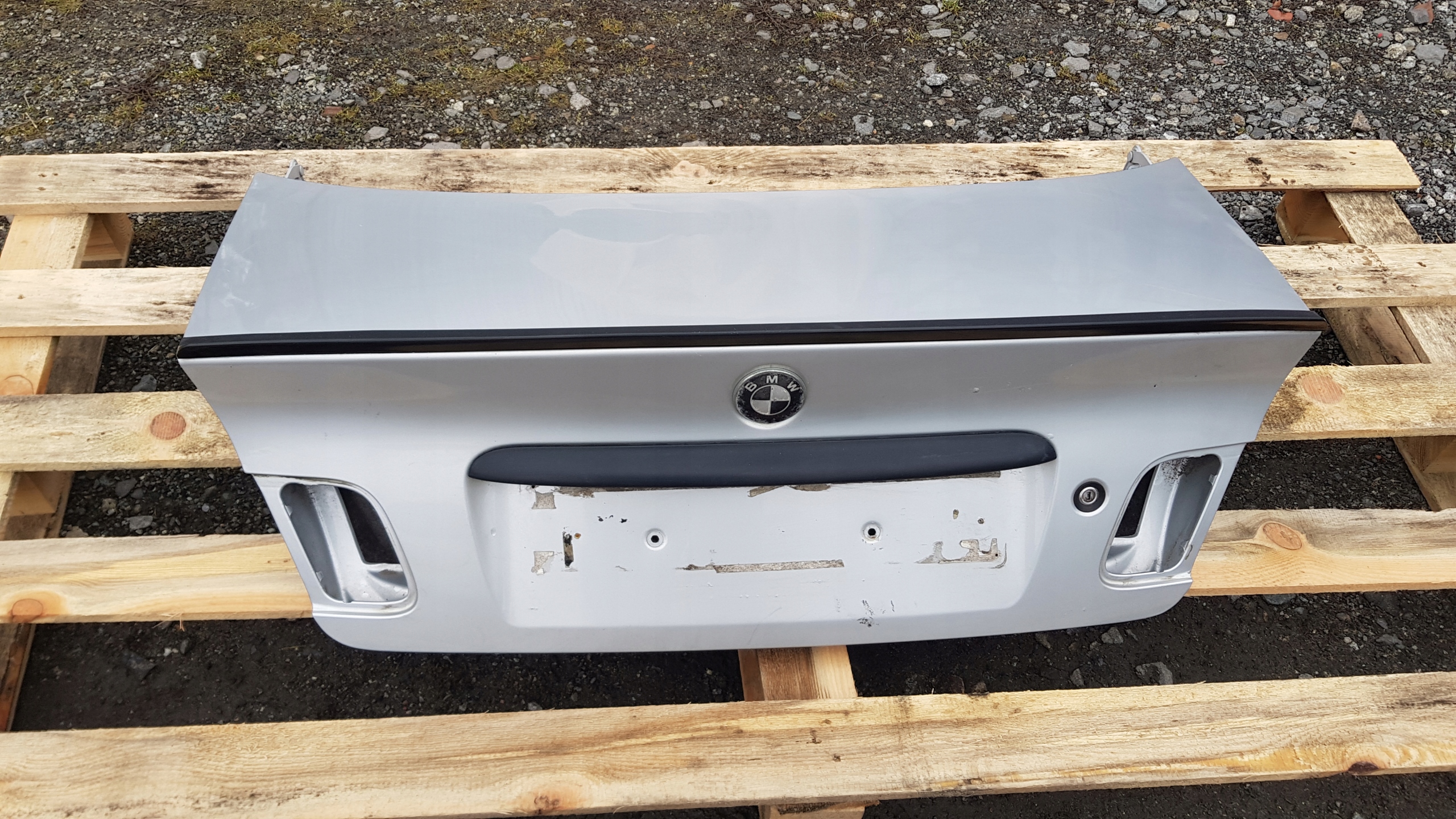 BMW E46 trunk door boot rear part TITANSILBER