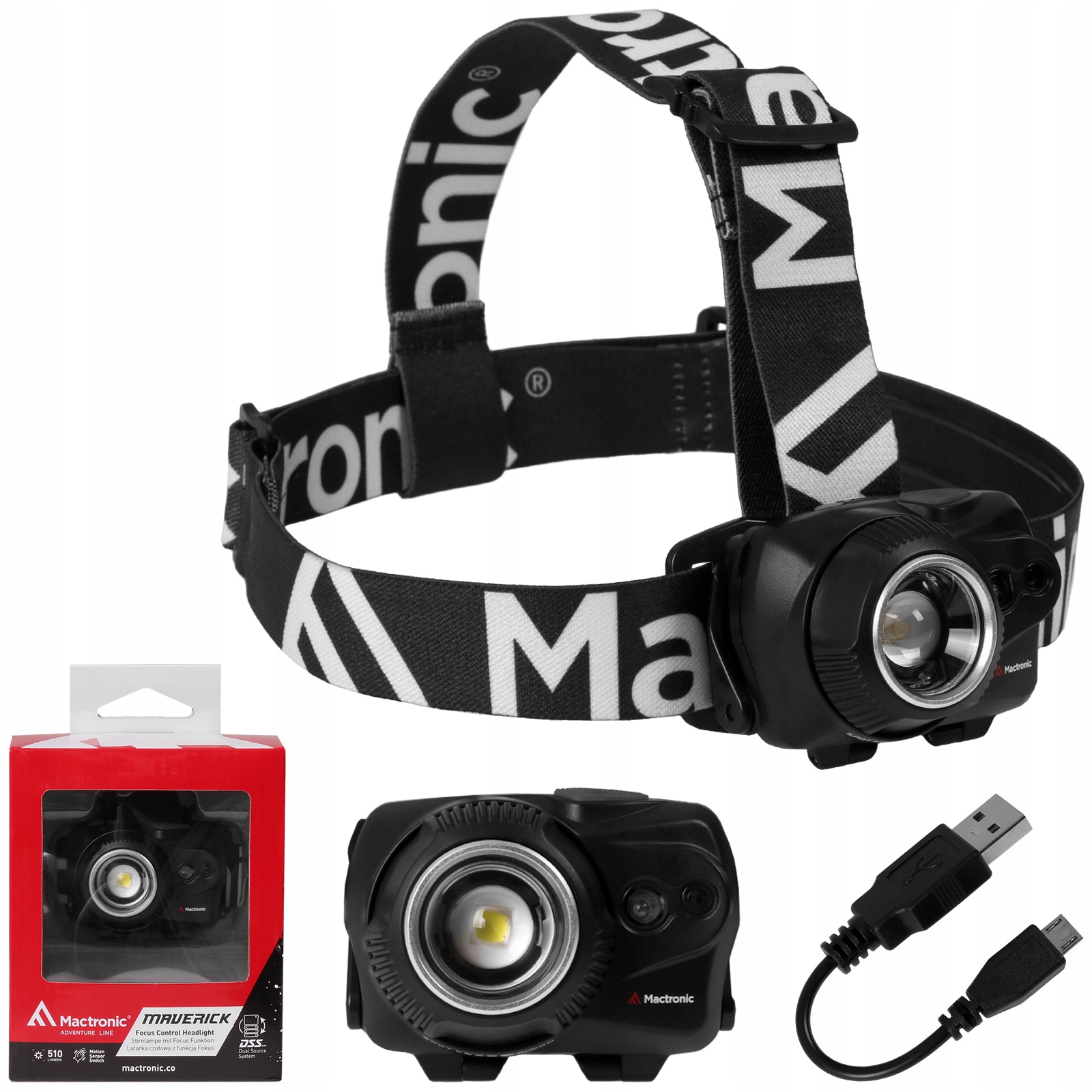 

Mactronic Latarka Czołowa Maverick 510lm Sensor