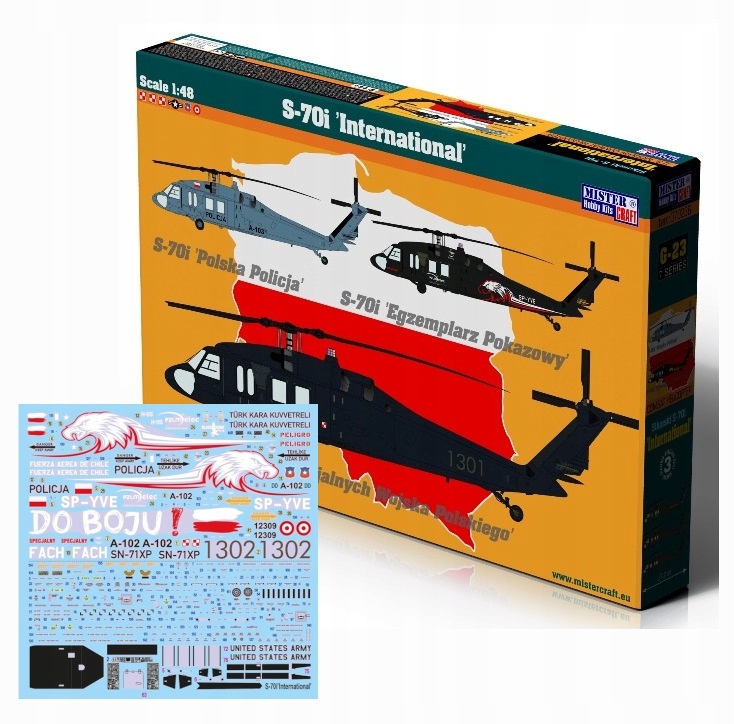Mistercraft G-32 Polský vrtulník S-70i Black Hawk International 1:48