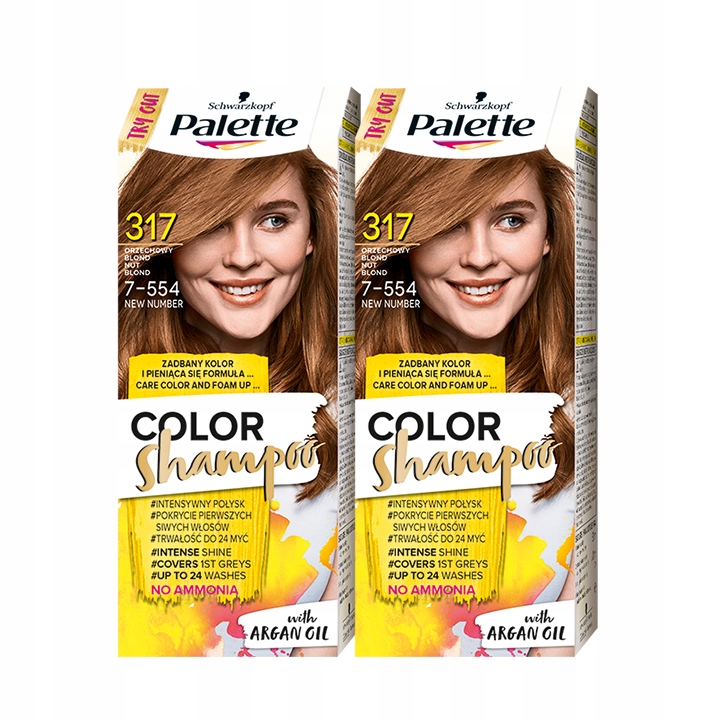 

Palette Szampon Koloryzujący 317 Orzechow Blond x2