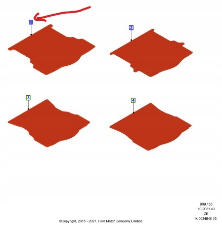 MATA BAGAŻNIKA FORD MONDEO Mk5 SEDAN 2015-