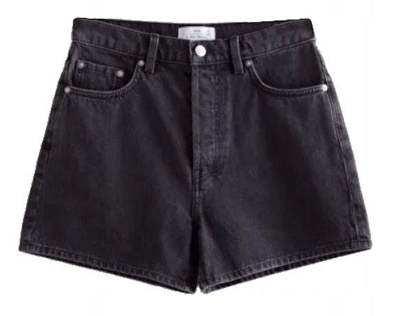 Kraťasy Černé Denim Bavlna & Other Stories 42