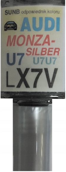Audi LX7V U7U7 Monzasilber Lakier Samochodowy Zaprawka Do Rys 10 ML Ara