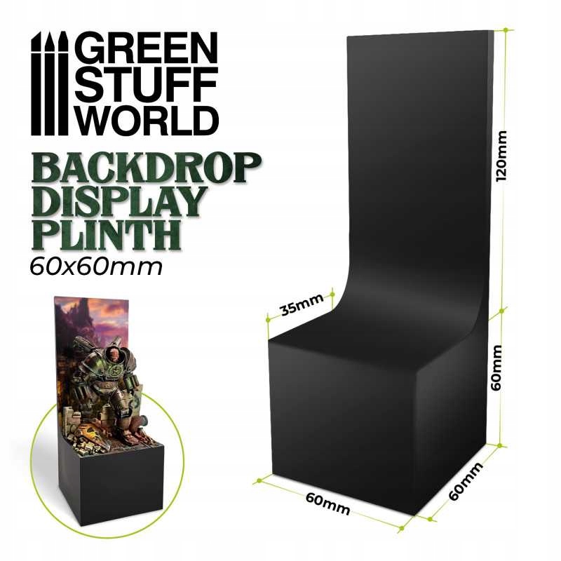 GSW - Backdrop Display Plinth 6x6x6cm Black