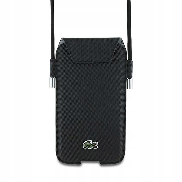 Torebka Lacoste Petit Pique XL czarna, na telefon, uniwersalna