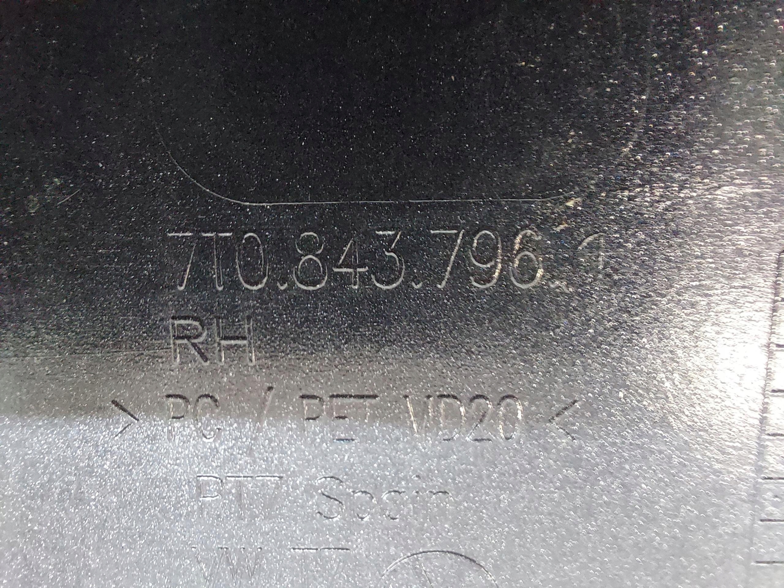 VW Multivan 7T0 T7 2023r modanatura Copri szyny parafango Destro grigio lt5v