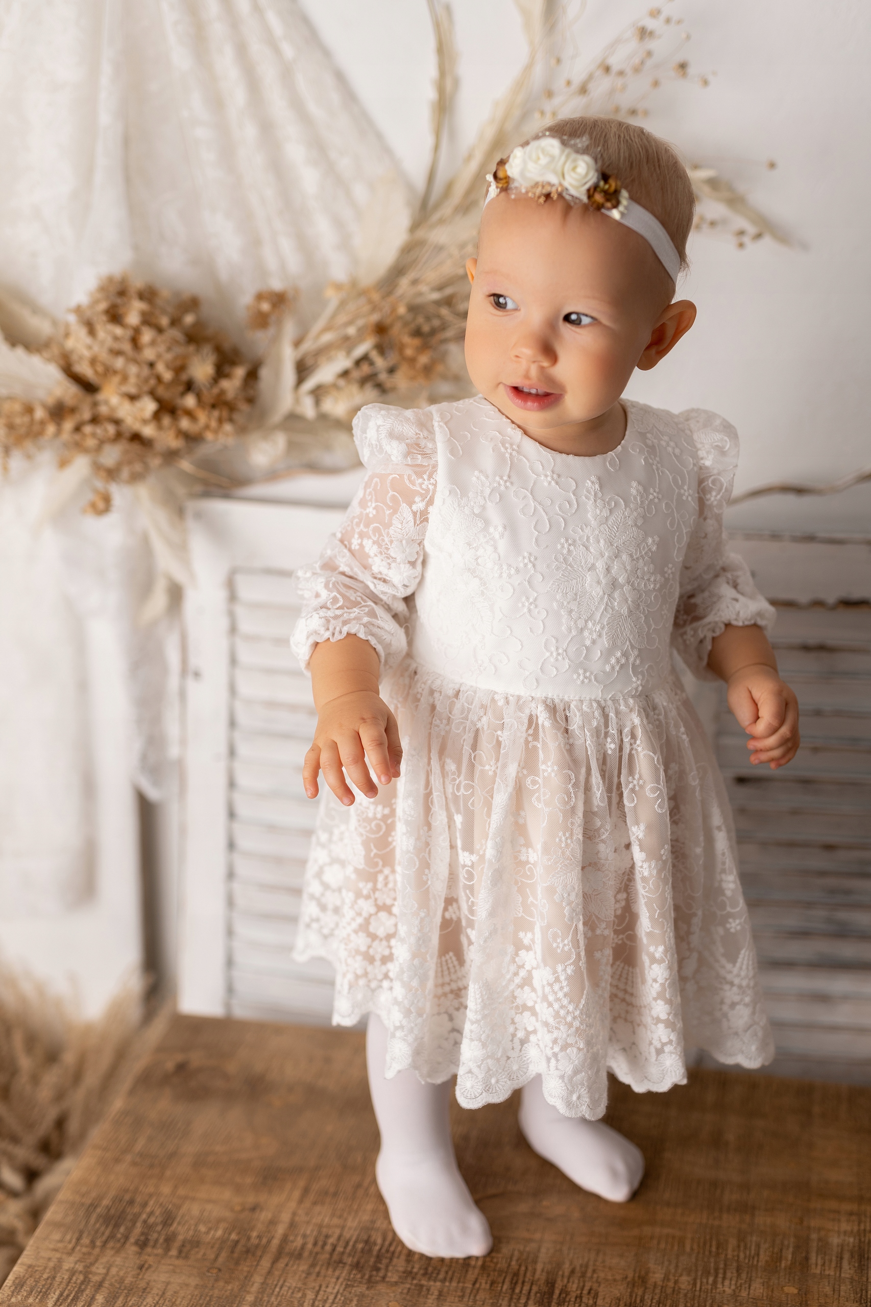 Sukienka na roczek urodziny CHRZEST BOHO Rozmiar 74