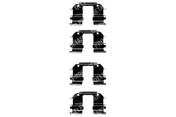 ZESTAW MONTAŻOWY KLOCKÓW DAEWOO PRZÓD MATIZ LANOS Producent części Delphi