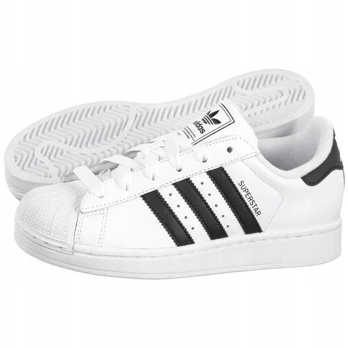 Kožené dámské tenisky adidas Superstar II J JH9976 Bílé