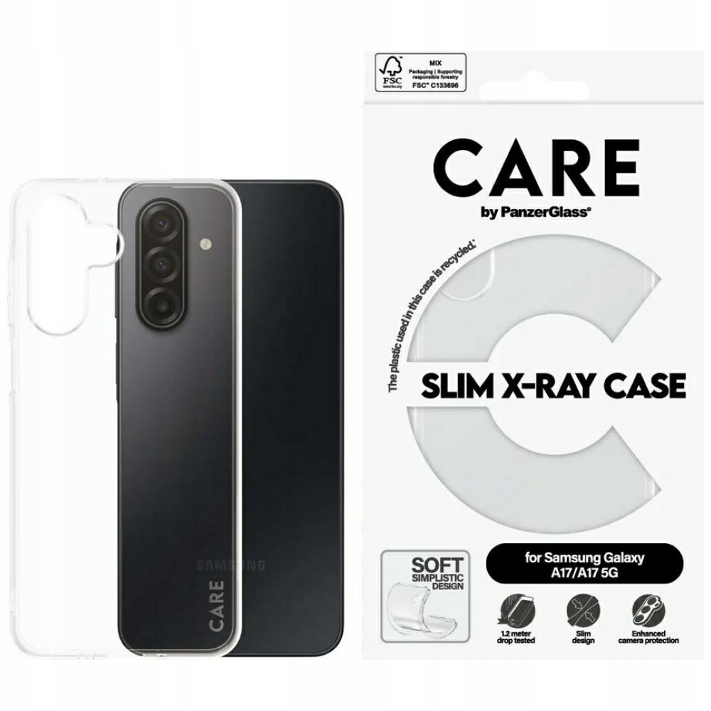 Pouzdro Care by PanzerGlass Fashion X-Ray pro Samsung Galaxy M17 5G A17 A