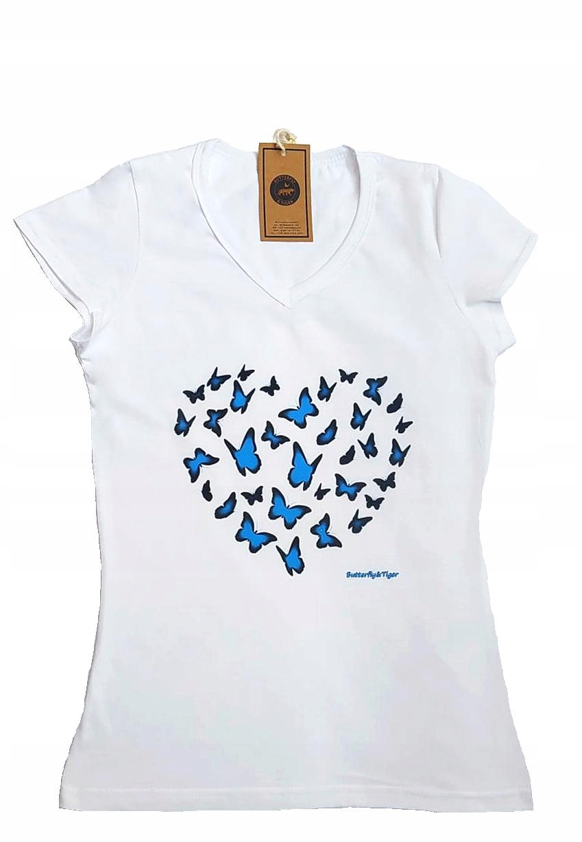 

Bluzka T-shirt Motyl Serce L Butterfly&tiger