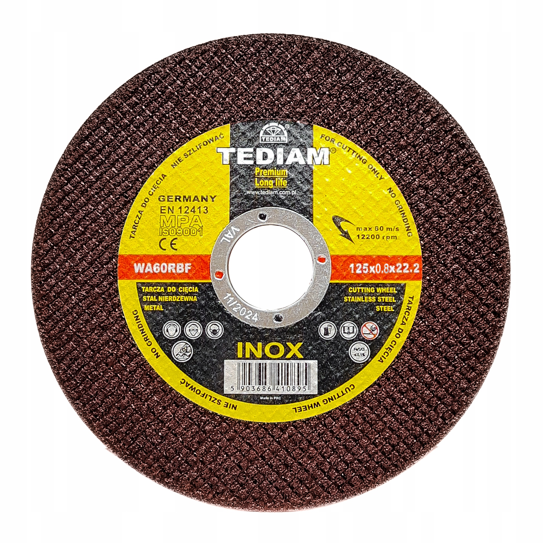 

Tarcza Do Cięcia Metal Inox 125 x 0,8 Premium