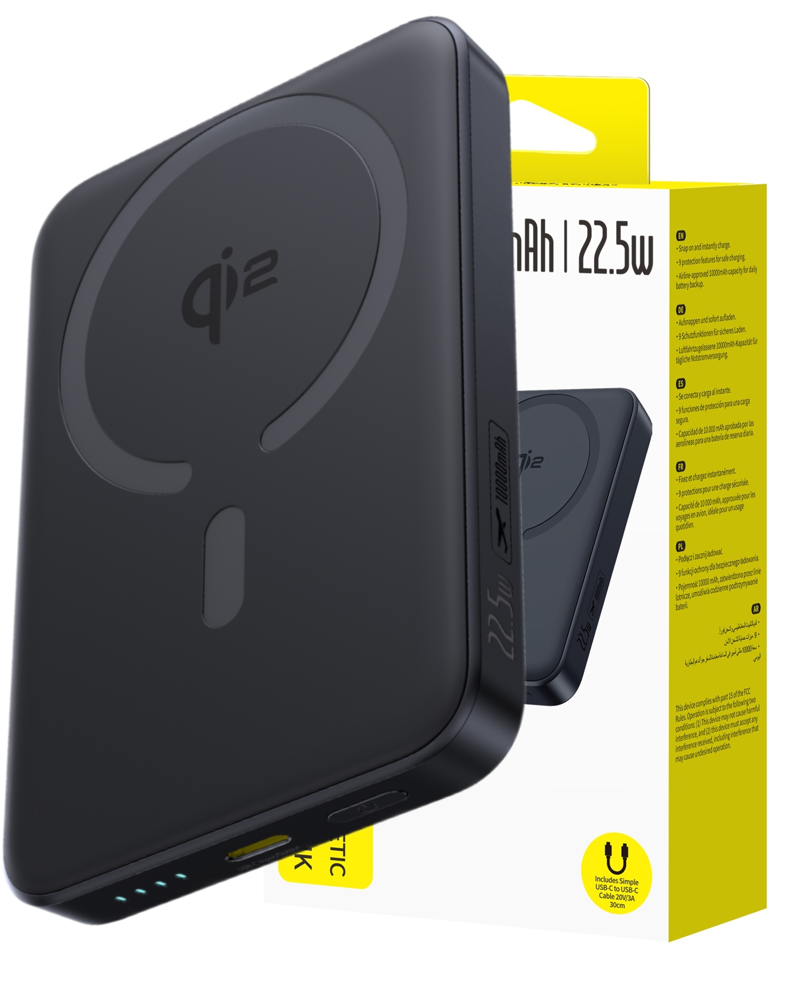 Baseus Rychlá Magnetická Power Banka 10000 Mah Magsafe Rychlé Nabíjení Pd