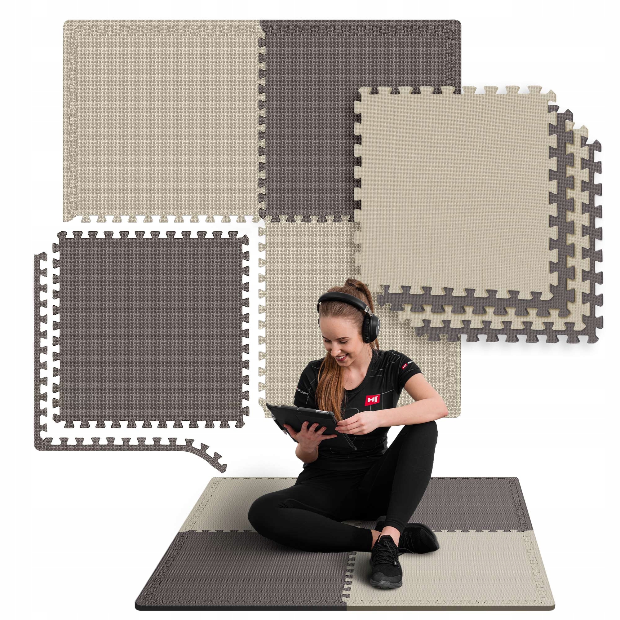 

Mata puzzle piankowa ochronna do ćwiczeń 4szt