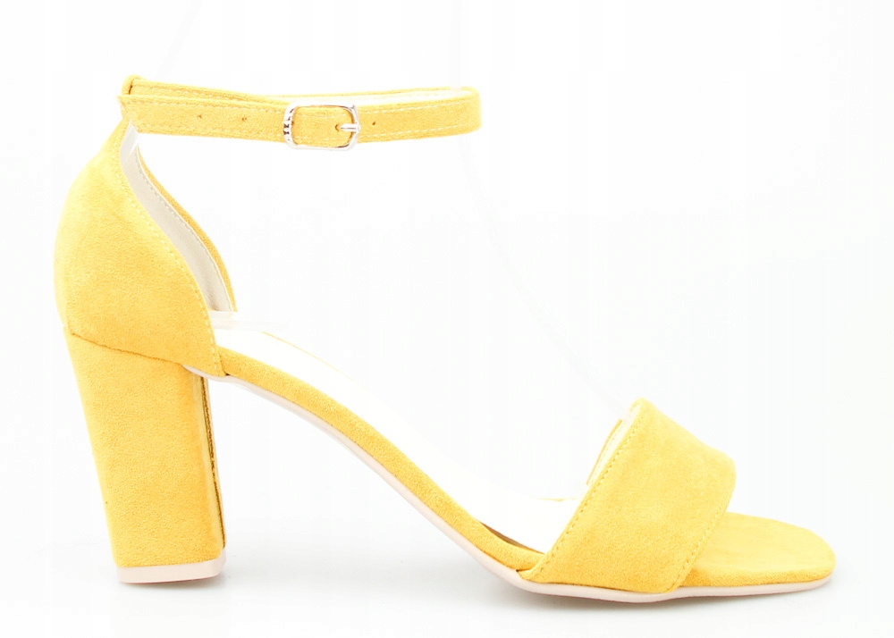 

Czółenka Sandały 8 CM Obcas Zamsz Open Toe Optimo
