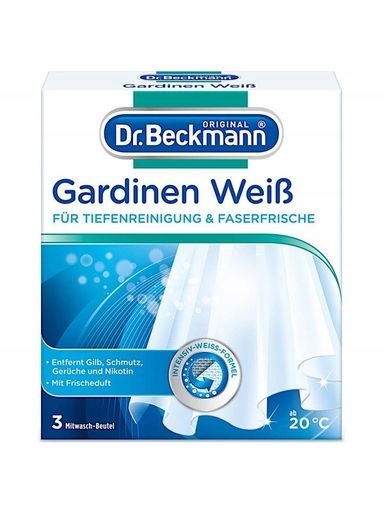 7X Dr. Beckmann Sůl na praní záclon v sáčcích 3x40 g