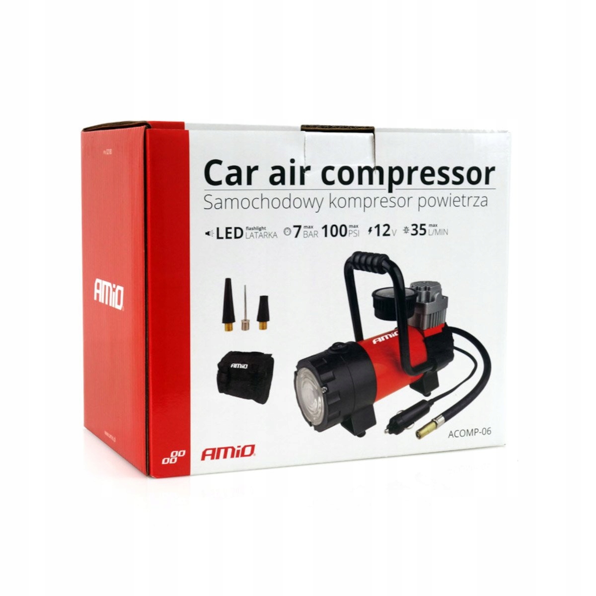 Kompresor samochodowy AMiO ACOMP-06 02180 12V