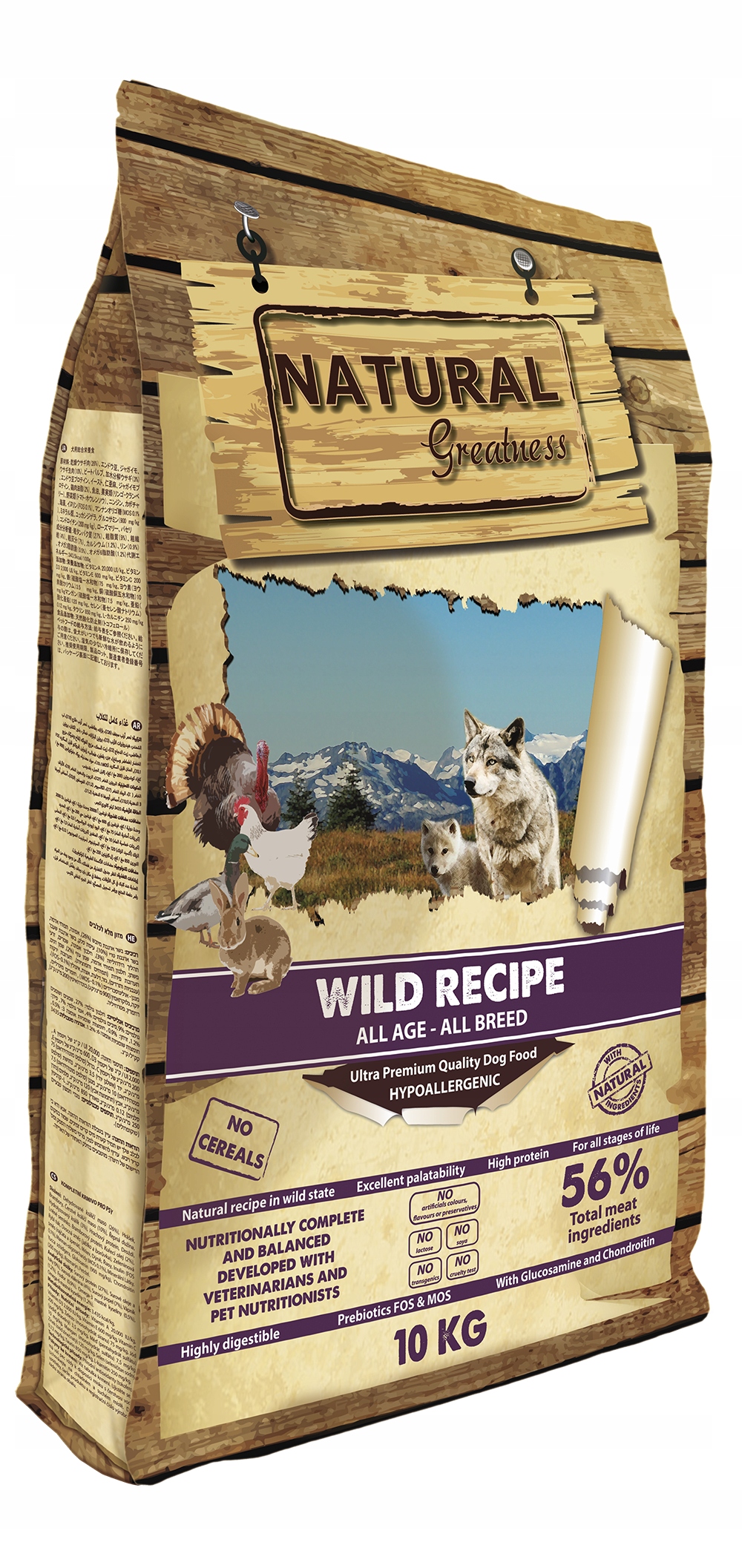 Natural Greatness Wild Wysokobiałkowa Karma Kaczka Królik 10KG