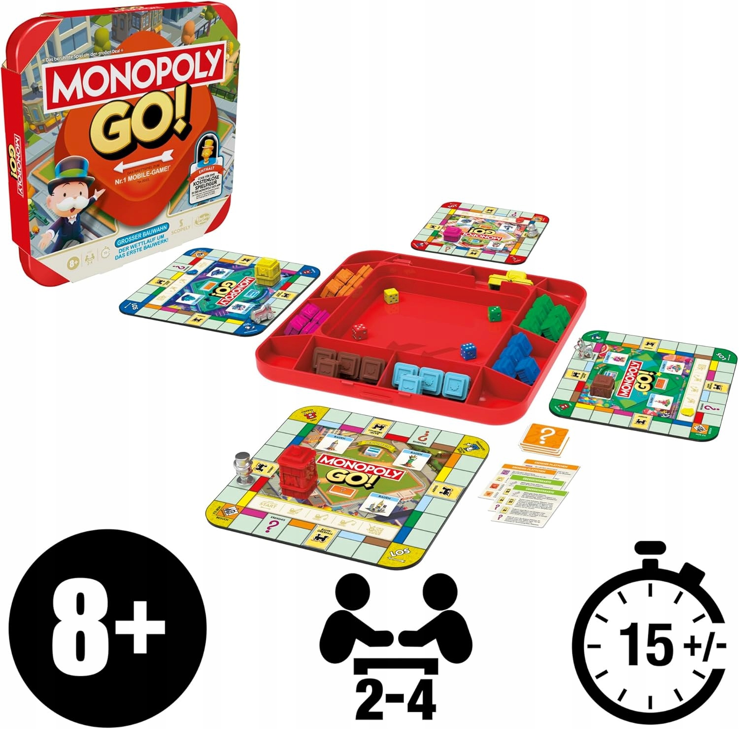 BORDSPEL MONOPOLY GO! HASBRO Naam Monopoly GA!