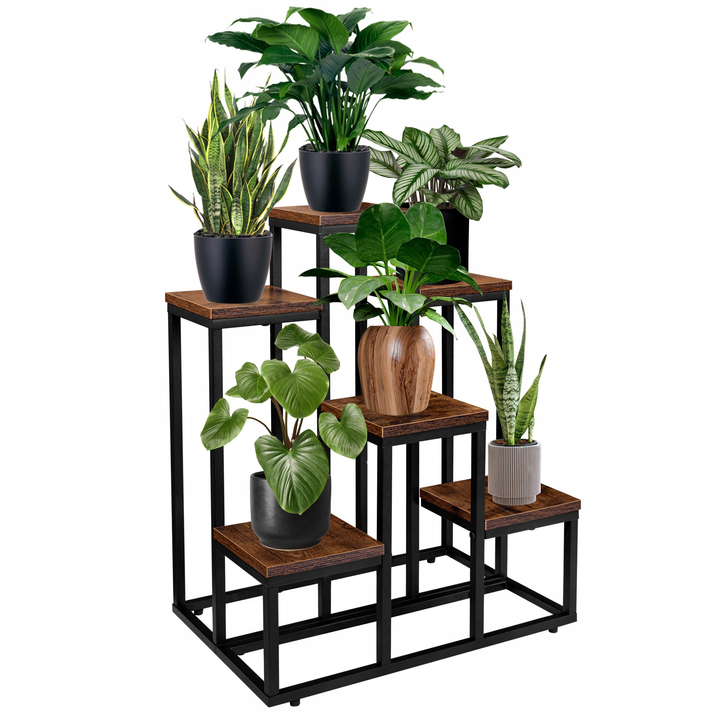 KWIETNIK METALOWY STOJAK NA KWIATY STOJĄCY RUSTYKALNY LOFTOWY INDUSTRIALNY Marka LoftInspired