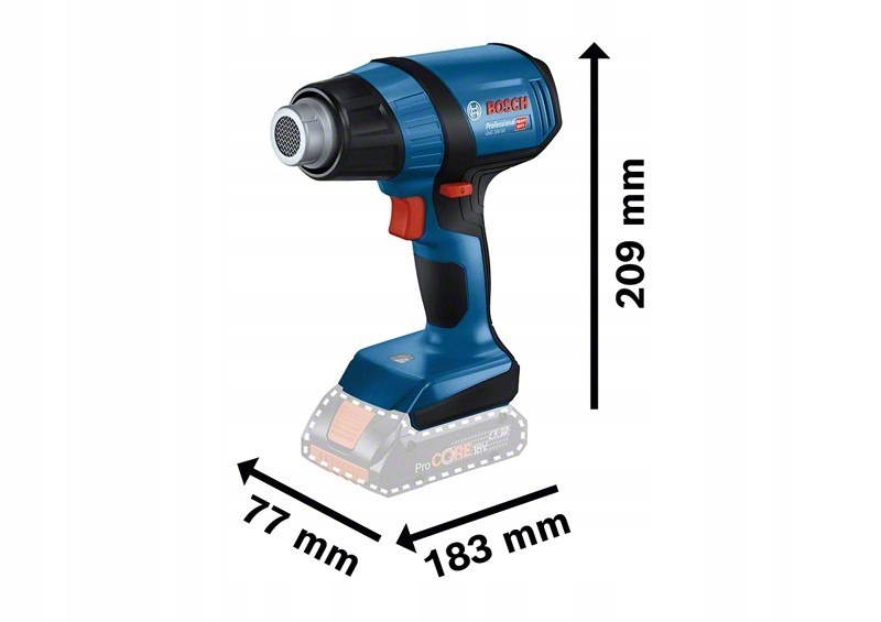 AKUMULATOROWA OPALARKA GHG 18V-50 0*AH Marka Bosch