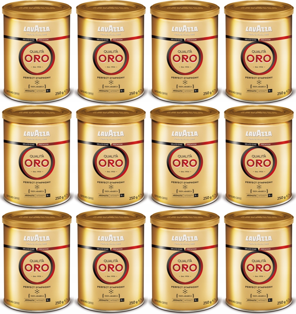 Kawa mielona Lavazza Qualita Oro puszka 250g x12
